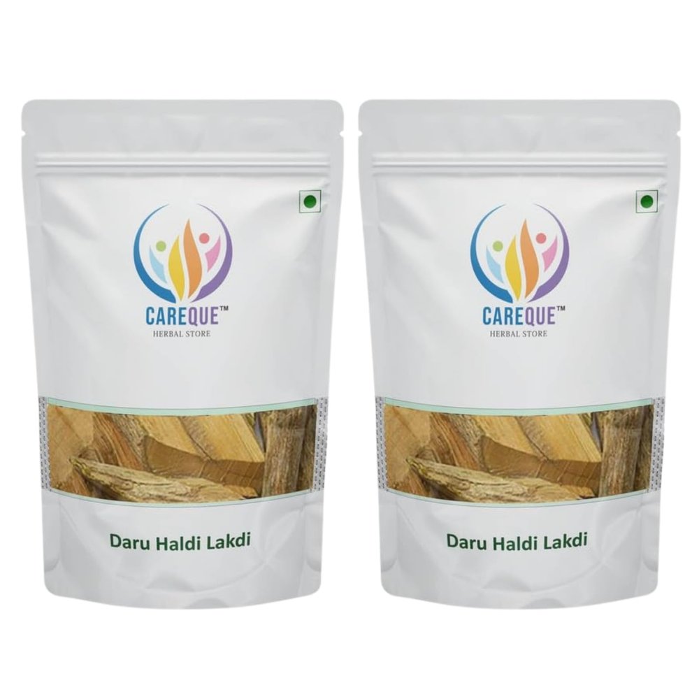 CAREQUE Daru Haldi Lakdi - Daruhaldi Wood - Indian Barberry - Berberis Aristata 100 Gram | Pack of 2
