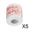 ECOMISTIQ5xToilet Paper Tissue Roll Merry Christmas Xmas Bathroom Decor Merry Christmas|Home & Garden | Household Supplies & Cleaning | Paper Products | Toilet Paper view 2