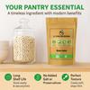 21 Pure Nutrition Matar Safed White Peas Low GI, Diabetic-Friendly, Triple-Cleaned Pulses Farm Fresh, Healthy Cooking Essential (500Gm) view 2