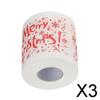 ECOMISTIQ3xToilet Paper Tissue Roll Merry Christmas Xmas Bathroom Decor Merry Christmas|Home & Garden | Household Supplies & Cleaning | Paper Products | Toilet Paper view 2