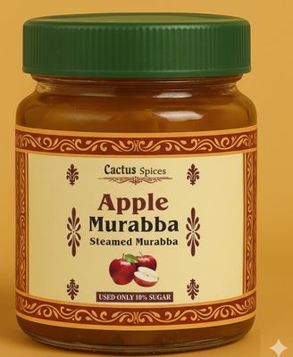 CACTUS SPICES | STEAMED MURABBA | DRY APPLE Murabba | Only 10% Sugar Used | 50-60 Pieces | No Preservative | 400G