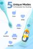 CuddleCubs Electric Toothbrush for Kids  Sonic, IPX7 Waterproof, 3 Modes, 3 Replaceable Brush Heads, 19,000 Strokes/Min, DuPont Soft Nylon Bristles, Multi-Color view 2