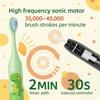 CuddleCubs Electric Toothbrush for Kids  Sonic, IPX7 Waterproof, 3 Modes, 3 Replaceable Brush Heads, 19,000 Strokes/Min, DuPont Soft Nylon Bristles, Multi-Color view 3