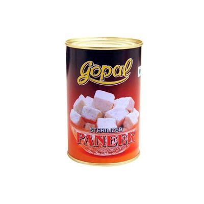 EXCEL ENTERPRISES GOPAL Sterilized Paneer Tin 400g | Canned Paneer with Long Shelf Life | Perfect for Curries & Snacks |Pack of 1