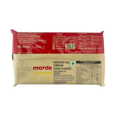 EXCEL ENTERPRISES Morde Mango Flavoured Chocolate Compound 500g |Pack of 1