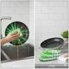ECO SHINE Bamboo Sponge with PET, Plant-Based Scrubber, Eco-Friendly, Reusable & Washable Sponge for Kitchen, Utensils & Multipurpose Anti-Microbial Cleaning  Green (Pack of 5) view 4
