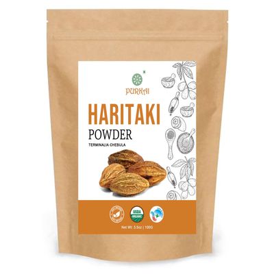 Haritaki Powder | Haritaki Fruit Powder | Terminalia chebula, 100 gms