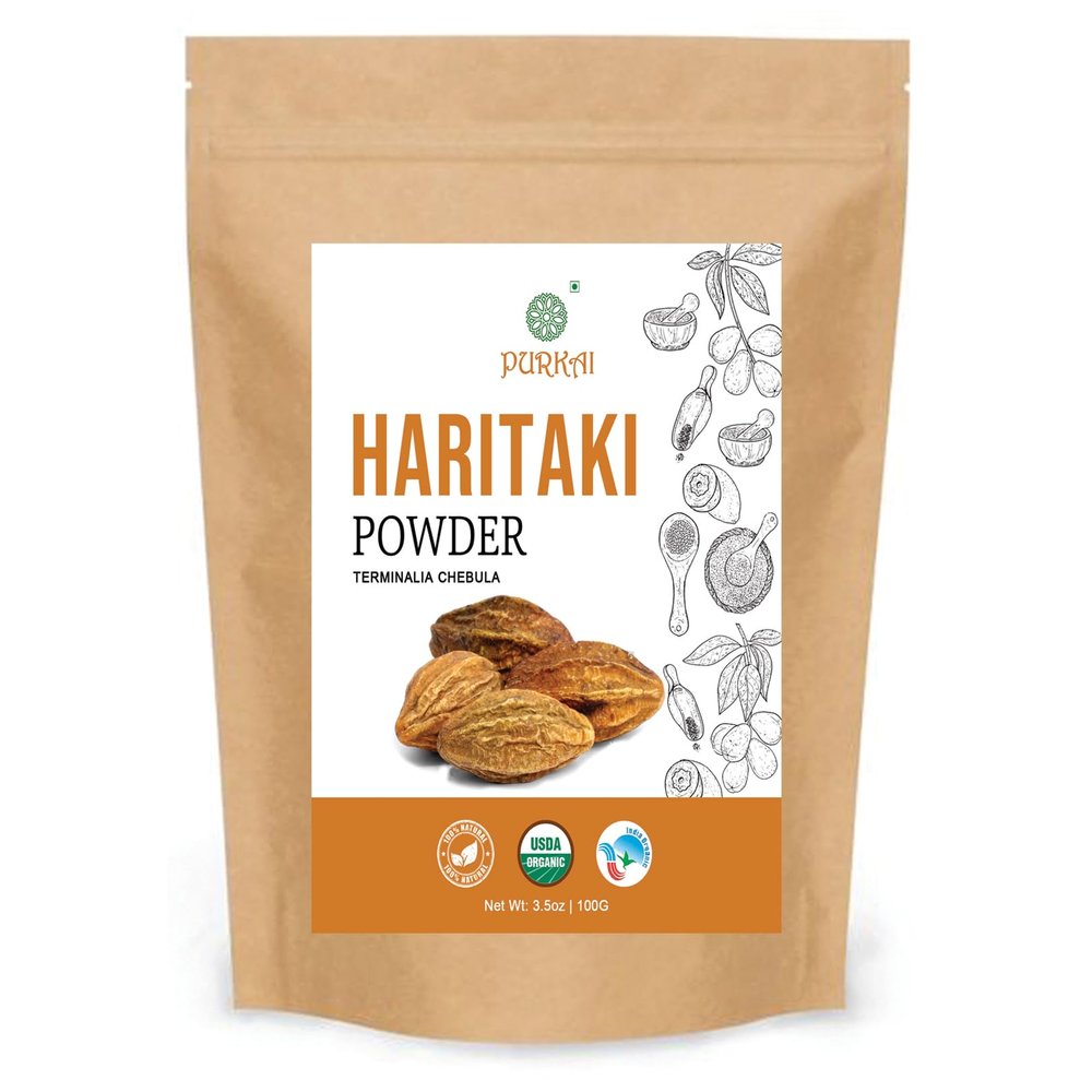 Haritaki Powder | Haritaki Fruit Powder | Terminalia chebula, 100 gms