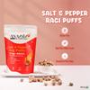 ANAVRIN Roasted Ragi Puffs Combo | High Fibre & Protein Puffs | Peri Peri, Salt & Pepper, and Masala| Healthy Snacks & Millet Puffed Snacks | Gluten Free, Zero Cholesterol (Pack of 3-360gm) view 3