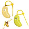 Chuppinz 2PCS Tooth Brush Cap Cover, Banana Box Toothbrush Cover Case for Travel, Fun Design for Kids, Lightweight Plastic Toothbrush Protector, 9.4cm x 2.8cm x 4cm view 1