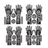 Fashion Fitoor Mehndi Stencil Stickers for Hands (Pack of 4 Pairs) | Bridal Henna Mehandi Tattoo Stencils | Easy Heena Stickers for Girls & Women | Wedding, Festivals & Functions (6 Pairs) view 1