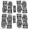 Fashion Fitoor Mehndi Stencil Stickers for Hands (Pack of 4 Pairs) | Bridal Henna Mehandi Tattoo Stencils | Easy Heena Stickers for Girls & Women | Wedding, Festivals & Functions (6 Pairs) view 3