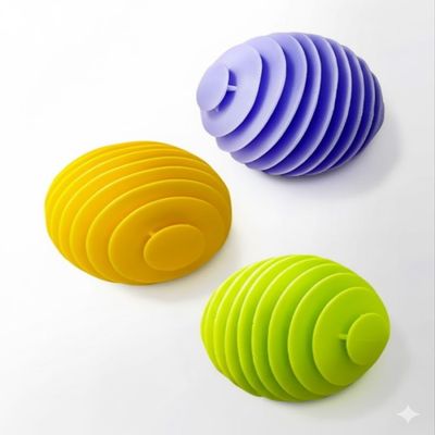 Bacchakidoo Laundry Washer Ball's Reusable Anti-Entanglement Stirring Ball Dryer Balls Laundry Ball's for Dryer Anti Static Silicone Agitator ball's for Washing Machine Soft and Durable (Pack of 3)