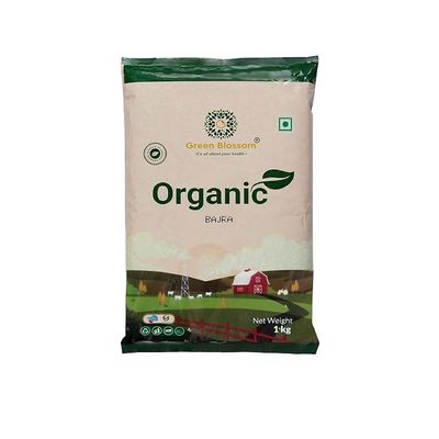 Green Blossom Organic Bajra Pearl Millet Whole and Organic Jaggery Powder | Gur | Combo of 2