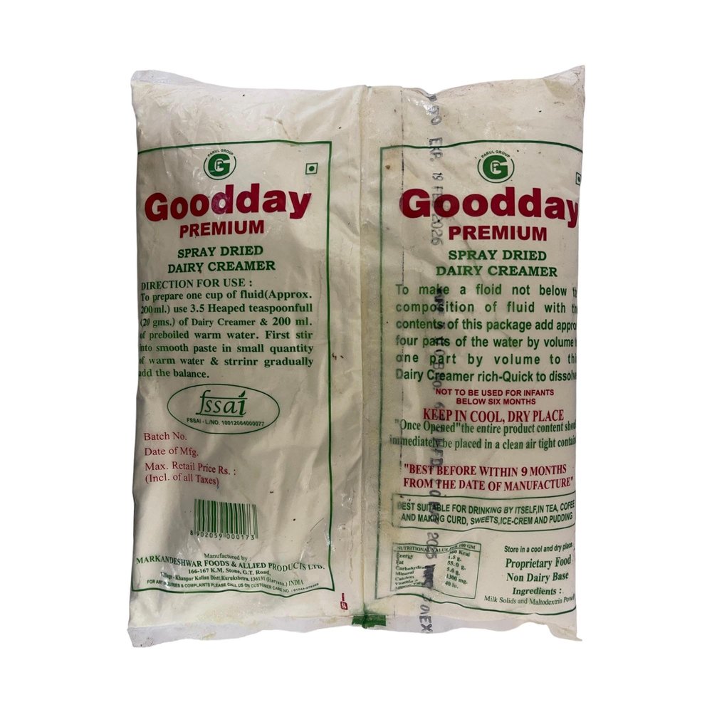EXCEL ENTERPRISES Goodday Premium Spray Dried Skimmed Milk Powder 1kg |Add Milk Flavour to Bread & Bun | Low Fat Dairy Whitener for Tea & Coffee |Pack of 1