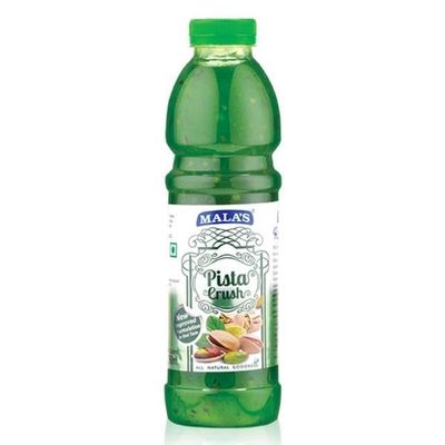 EXCEL ENTERPRISES MALAS PISTA CRUSH 750ML | FRUIT SYRUP CONCENTRATE FOR MOCKTAILS, MILKSHAKES, DESSERTS & BEVERAGES |Pack of 1