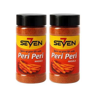 7 seven Peri Peri Masala 65 gm | Gourmet Masala | No Added Colours | Pack of 2