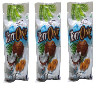 Glacier TorrOne Nariyal Toffee | Soft and Tasty Real Coconut Flavour Toffees | Nariyal Milk Toffee/Gift Pack/Birthday Toffees / 300Gmx3 / Pack of 3 / 50pcs in Each Pack