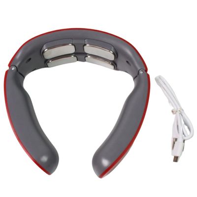4 Heads Smart Electric Neck and Back Pulse Massager (1 Pc/Mix Design)