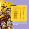 GrowFitz 25g High Protein Oats 800 Gram, Pack of 2 | Chocolate & Coffee Mocha Flavor Combo Breakfast Oatmeal | 17g High Fiber, Almonds, Raisin, Pumpkin, Chia Seeds, Super Rolled Oats | No Added Sugar view 2