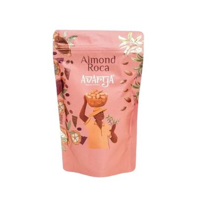 Avarya Almond Roca | Classic Almond Toffee with Rich Caramel & Cocoa Dusting | Premium Crunchy Confectionery (150 Gms)