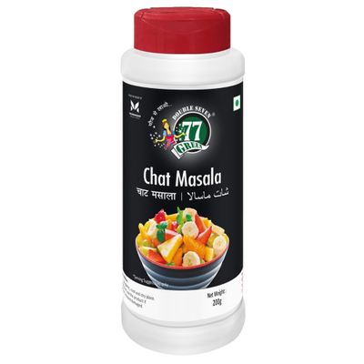 77 Green Chat Masala | Sprinkles Chat Masala | Chat Masala Powder | Chat Pata Masala | Chat Masala Powder for Snacks, Fruits, Salad, 200g