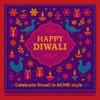 Acme Shubh Deepawali Gift Box | Share the Joy Diwali Gift Hamper | Diya Set | Perfect for Corporate Gifting | Gifts for Family and Friends | Diya Set | Turkish Delight 250g | Ginger Chews | Incence Sticks Pack | Greeting Card | view 2