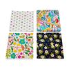 Cherie Festive 2-Ply Decorative Paper Napkins - Modern Hearts, Vibrant Florals & Leaf Patterns for Parties, Home & Events (Pack of 4 x 20 pieces = 80 total) view 1