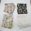 Cherie Festive 2-Ply Decorative Paper Napkins - Modern Hearts, Vibrant Florals & Leaf Patterns for Parties, Home & Events (Pack of 4 x 20 pieces = 80 total) view 3