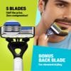 Bombay Shaving Company Sensi Go5 Premium 5-Blade Disposable Razor with Free Post Shave Balm | Pack of 2 | Shaving Razor for Men | Travel-friendly, Cabin Luggage Approved Razor | With Aloe Lubra Strip | Pivot Head view 4
