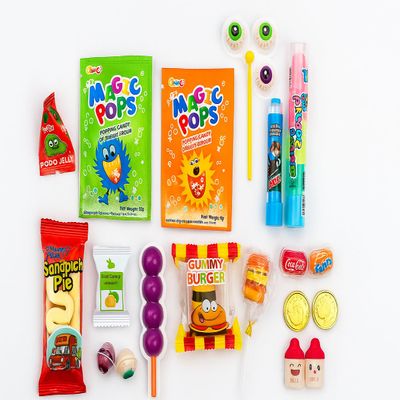 21-in-1 Imported Fun Candy Pack | Magic Pops, Gummies, Lollipops & More Kids Party Special Treats
