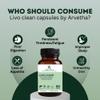 Arvetha Livo Clean Liver Detox Capsules for Fatty Liver, Digestion Support & metabolism booster, 100% Herbal Ayurvedic formula with Triphala, Improves Gut Health & Energy, 60 Veg Capsules Pack of 1 view 3