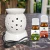 Aatiutik Ceramic Electric Aroma Diffuser | Handcrafted Oil Burner with 2 Aroma Oils | Ideal for Aromatherapy, Relaxation, and Home Decoration (Magic Fruit and Sandalwood Aroma Oil) view 1