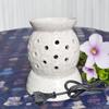 Aatiutik Ceramic Electric Aroma Diffuser | Handcrafted Oil Burner with 2 Aroma Oils | Ideal for Aromatherapy, Relaxation, and Home Decoration (2 Rose Aroma Oil) view 3