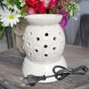 Aatiutik Ceramic Electric Aroma Diffuser | Handcrafted Oil Burner with 2 Aroma Oils | Ideal for Aromatherapy, Relaxation, and Home Decoration (2 Mogra Aroma Oil) view 3
