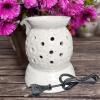Aatiutik Ceramic Electric Aroma Diffuser | Handcrafted Oil Burner with 2 Aroma Oils | Ideal for Aromatherapy, Relaxation, and Home Decoration (2 Oud Gold Aroma Oil) view 3