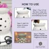 Aatiutik Ceramic Electric Aroma Diffuser | Handcrafted Oil Burner with 2 Aroma Oils | Ideal for Aromatherapy, Relaxation, and Home Decoration (2 Oud Gold Aroma Oil) view 4