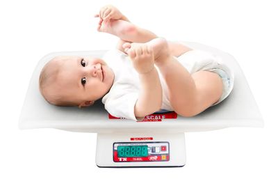 SKADIOO Digital Baby Weighing Scale with Tray | Accurate & Reliable Newborn Weighing Scale | 0-30kg Capacity | Easy-to-Read LCD Display | Ideal for Babies, Toddlers & Kids