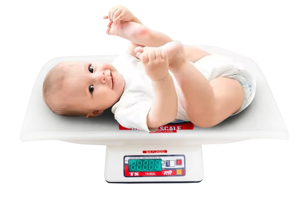 SKADIOO Digital Baby Weighing Scale with Tray | Accurate & Reliable Newborn Weighing Scale | 0-30kg Capacity | Easy-to-Read LCD Display | Ideal for Babies, Toddlers & Kids