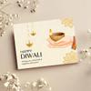 Giftana Diwali Premium Hampers for Family and Friends gifting with diwali card, Copper Water Bottle 1000ml with Box,1pcs Brownie and Metal Diya Gift Set for Employees Clients view 4