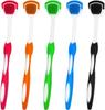 Deriz 4Pcs Tongue Cleaner Brush for Oral Hygiene  Pack of 4 | Fresh Breath Tongue Scraper | Removes Bacteria & Plaque | Dual-Action Tongue Cleaning Brush for Daily Use- Multi Color view 1