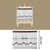 XOIPED Temple Curtain for Home Mandir | Decorative Pooja Room Mandir Parda/Curatin for Home & Office Temple (White Kun, 25 Inch) view 2