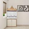 XOIPED Temple Curtain for Home Mandir | Decorative Pooja Room Mandir Parda/Curatin for Home & Office Temple (White Kun, 25 Inch) view 3