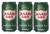 Canada Dry Ginger Ale Soft Drink  Classic Sparkling Soda with Refreshing Ginger Taste  355ml Each (Pack of 3) (Imported) view 1