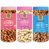 41 Foods Premium Dry Fruits Combo of Almonds Cashews and Walnuts | 600g (200g x 3) view 1