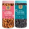 41 Foods Premium Dry Fruits Combo of Almonds and Black Raisins | 300g (150g x 2) view 1