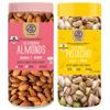 41 Foods Premium Dry Fruits Combo of Almonds and Pista | 300g (150g x 2) view 1