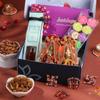 FlowerAura Premium Diwali Gift Box of Laxmi Ganesha Idol, Reed Diffuser, Set Of 12 Tealight Floral Candle, Dry Fruit Box | Corporate Gifting | Tradational Diwali Gift For Relatives & Friends view 1