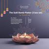 SnaXup Diwali Gift Hamper  The Sutli Bomb Platter (3 Box Set) | Roasted Cashew 100g, Roasted Almond 100g & Roasted Makhana 20g | Premium Dry Fruit Gift Pack view 4