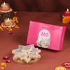 FlowerAura Premium Diwali Gift Box of Kaju Katli, Wooden Plank, Lotus Toran, Reed Diffuser, Set of 12 Candle Diya | Corporate Gifting | Tradational Diwali Gift For Relatives & Friends view 3